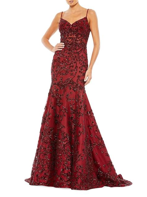 mac duggal one shoulder trumpet gown|mac duggal sequin trumpet gown.